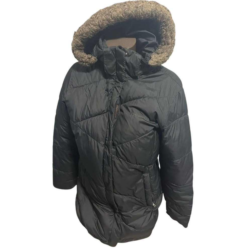 Columbia Women's Large Quilted Parka with Faux Fur Lined Hood